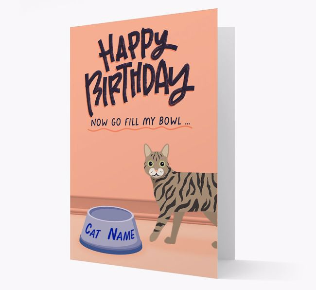 Now Go Fill My Bowl: Personalized {breedCommonName} Card